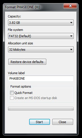 Formatting a CF Card using a Computer · Customer Self-Service